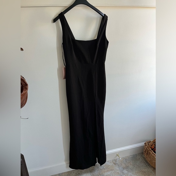 NWT BHLDN Adena Square-Neck Maxi Dress Black 10 - Picture 7 of 15
